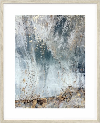 A framed glacier art print by For Your Ice